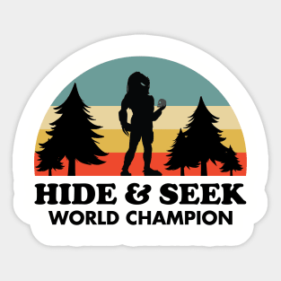 Hide & Seek World Champion Tee Sticker